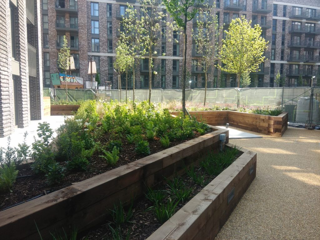 Wembley Park E03 Podium raised beds