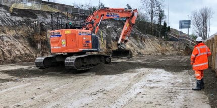 MCM HBM Hydraulically Bound Material road surfacing