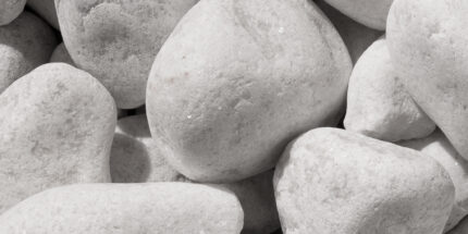 white cobbles