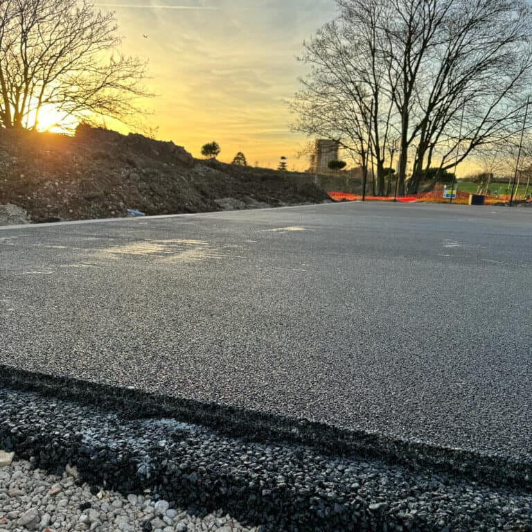 Surface ready Burgess Park